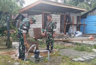Kodim 1710/Mimika Bangun 4 Titik Lagi Sumur Bor dan MCK serta Kamar Mandi Umum