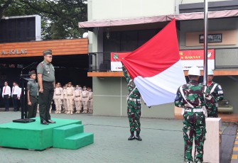 Korem 052 Wijayakrama Gelar Upacara 17-an Bulan Februari 2025