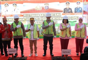 Polda Kalteng Launching Pembangunan SPPG