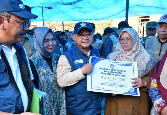 Mendikdasmen, Abdul Mu'ti, di Kabupaten Langkat, Selasa (9/12).
