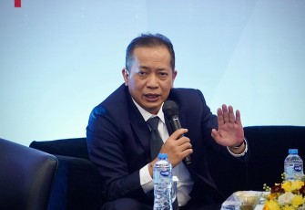 Menteri Koperasi (Menkop) Ferry Juliantono dalam Symposium II Koperasi Indonesia bertajuk Urun Rembug Masyarakat Koperasi untuk Perubahan RUU Perkoperasian, Jakarta, Rabu (17/12).