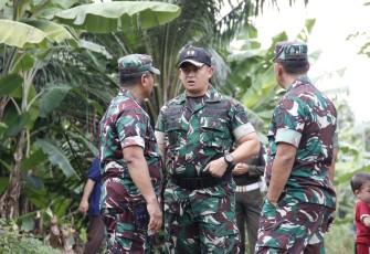 Kasdim 0507/Bekasi Monitoring dan Pengamanan Kunjungan Wapres RI di SMPN 30 Jatiasih