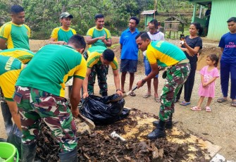 Satgas Yonarmed 12 Kostrad Perkuat Wawasan Pertanian Organik Masyarakat Lamaknen