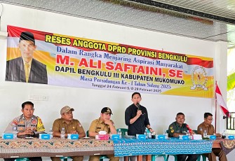 Reses Anggota DPRD Bengkulu  M Ali Saftaini di Dapil 3 Mukomuko 