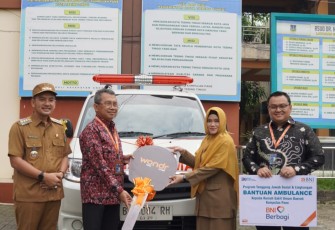 RSUD Kumpulan Pane Terima Bantuan Ambulan Dari CSR BNI 