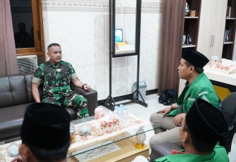 Komandan Kodim 0803/Madiun Terima Kunjungan Silaturahmi GP Ansor Kabupaten Madiun