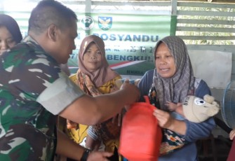 Satgas TMMD Kodim 0407/Kota Bengkulu Gelar Sosialisasi Penyuluhan Posyandu