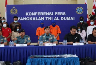 TNI AL Gagalkan Penyelundupan 19 Calon PMI Non Prosedural dan 2 Pelaku TPPM di Dumai