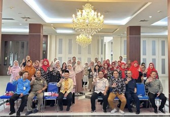 Para Peserta Rakor HIV/AIDS yang diadakan di Aula Teratai, Gedung Balai Kota Depok, pada Selasa (25/02/25).
