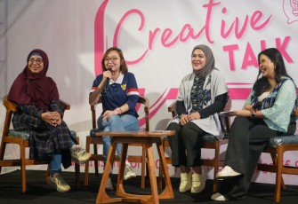  Wamenekraf Irene Umar dorong peran strategis perempuan dalam ekraf lewat Creative Talk bersama Lombok Womenpreneur Club, Acibara Coffee, Lombok, Jumat (9/5/2025)
