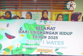 SMPN 1 Wates Peringati Hari Lingkungan Hidup