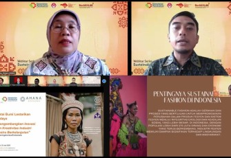webinar berseri dengan tema Sustainability Membangun IKM Wastra Berkonsep Slow Fashion