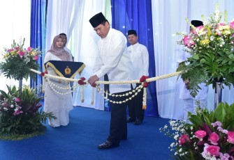 Kepala Staf Angkatan Laut (Kasal) Laksamana TNI Dr. Muhammad Ali memimpin peresmian renovasi sarana ibadah di kawasan Kompleks TNI AL Dewa Kembar, Jakarta Utara,