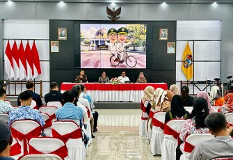 Kegiatan bertajuk Fasilitasi Pendampingan Pandu Literasi Digital UMKM Naik Kelas Batch 8, di Ruang Anthurium, Rumah Dinas Bupati Karanganyar, Jumat (20/2/2026).