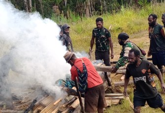 Ledakan di Kawasan Bekas Markas TPNPB-OPM di Kampung Toemalo