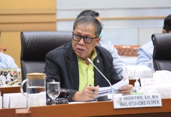 Wakil Ketua Komisi VIII DPR RI sekaligus Ketua Panitia Kerja (Panja) Rancangan Undang-Undang (RUU) Keuangan Haji Abidin Fikri.