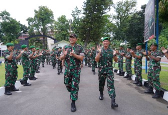 Pangdam I/Bukit Barisan, Mayjen TNI Hendy Antariksa melaksanakan kunjungan kerja ke Satuan Zeni Kodam I/BB (Zidam I/BB) di Mako Zidam I/BB