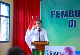 Menaker Yassierli saat membuka pelatihan berbasis kompetensi (PBK) di BLK Lahat, Lahat, Sumatera Selatan, Senin (9/2/2026).