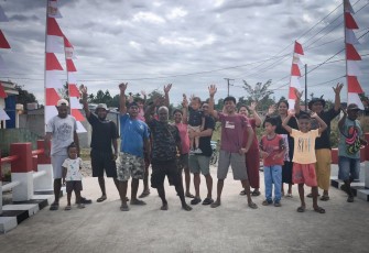 Warga Kampung Jimbi Sambut Gembira Rampungnya Pembangunan Jembatan Beton