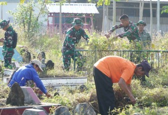 Karya bakti satgas TMMD Kodim Soppeng 