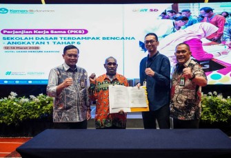 Penandatanganan PKS revitalisasi SD Terdampak bencana di Jakarta 