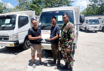 Pendistribusian truk operasional KDKMP di Pacitan 