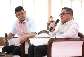 Kakanwil Ditjen Imigrasi Sumut, Parlindungan saat audiensi bersama Gubsu Bobby Nasution, Kamis (23/4)