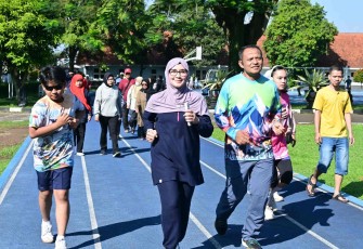 Olahraga ceria Lanud Husein Sastranegara Bandung
