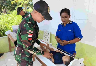 Pendampingan posyandu di perbatasan