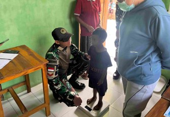 Posyandu balita di perbatasan