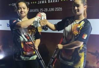 Aurellia dan Clarisa di Kejurnas Menembak Multi Event 3 Provinsi