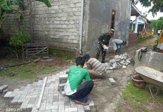 Pemasangan paving block
