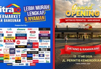 Grand Opening Mitra10 Perintis Makassar, Promo Besar untuk Elektronik dan Bahan Bangunan