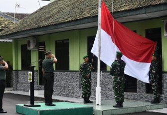 Upacara bendera prajurit Kodim 0803/Madiun