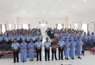 Pangkalan TNI Angkatan Udara (Lanud) Soewondo menggelar kegiatan Sharing Komunikasi dan Motivasi bertajuk "Harmoni Keluarga Sebagai Fondasi Profesionalisme TNI AU AMPUH"