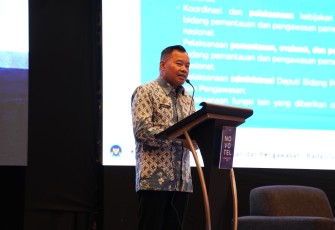 Kedeputian Pemantauan dan Pengawasan Wilayah I menggelar Rapat Konsolidasi Program MBG bersama Kepala Satuan Pelayanan Pemenuhan Gizi (KaSPPG), mitra, dan yayasan se-Provinsi Lampung pada Sabtu (14/2)
