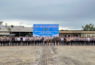 Apel Siaga Keamanan dan Ketertiban Masyarakat (Kamtibmas) /Foto : MC 
