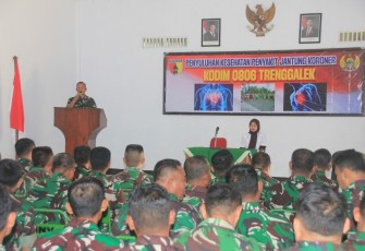 Kodim 0806/Trenggalek Edukasi Prajurit Cegah Stroke dan Jantung Koroner