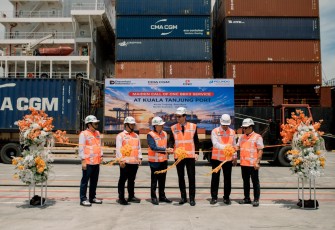 PMT Layani Pelayaran Langsung Perdana CMA CGM dari Kuala Tanjung ke China Selatan