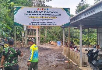 Banner ucapan selamat datang Tim Wasev