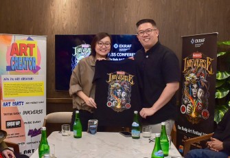 Wakil Menteri Ekonomi Kreatif, Irene Umar, menghadiri Press Conference Maxdecal Inkverse Fest 2026 di Agora Mall, Jakarta, Selasa (19/5/2026)