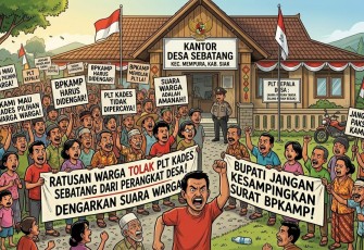 Warga Sebatang Tolak Plt Keuchik Dari Perangkat Desa