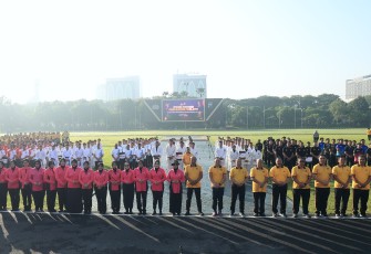 Kapolda Jawa Timur, Irjen Pol. Drs. Nanang Avianto, M.Si. resmi membuka Pekan Olahraga Polda Jatim dalam rangka Hari Bhayangkara ke-80 Tahun 2026