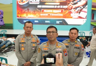 Polresta Sidoarjo Gelar Donor Darah
