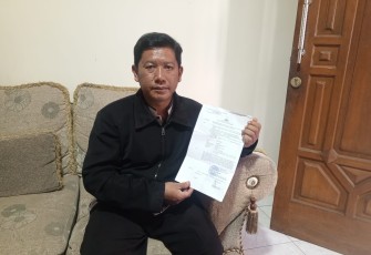 Suratno warga Desa Sumawe, Kecamatan Sumbermanjing Wetan, Kabupaten Malang
