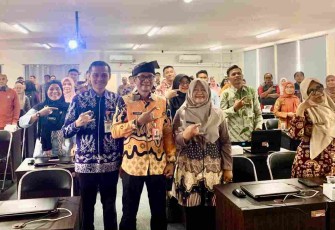 Forum Sinkronisasi Tata Kelola Sertifikat Elektronik dan Sistem Elektronik Pemerintah Kota Tanjungpinang di Ruang CAT BKPSDM, Kamis (11/6)