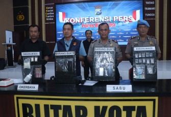 Polres Blitar Kota Ungkap Kasus Narkoba 14 Tersangka Diamankan