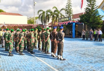 Ratusan Personel Gabungan TNI Polri Apel Gelar Pasukan Siap Amankan Malam 1 Suro di Pacitan