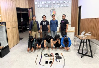 Respons Cepat Laporan 110, Timsus Geng Motor Polres Asahan Amankan Remaja Diduga Terlibat Tawuran Bersenjata