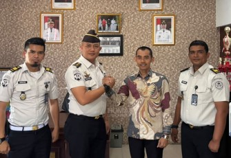 Plt Kepala Lapas Narkotika Langkat Silaturahmi dan Koordinasi dengan Camat Hinai